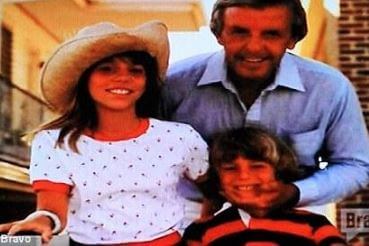 Vintage picture of Gloria’s husband Charles Cooper and children Holly Cooper and Bradley Cooper